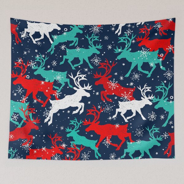 Item preview, Festive Snow Caribou designed and sold by inkedinred.
