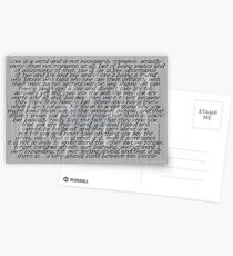 Love Is A Word (five) © Vicki Ferrari Cards Postcards