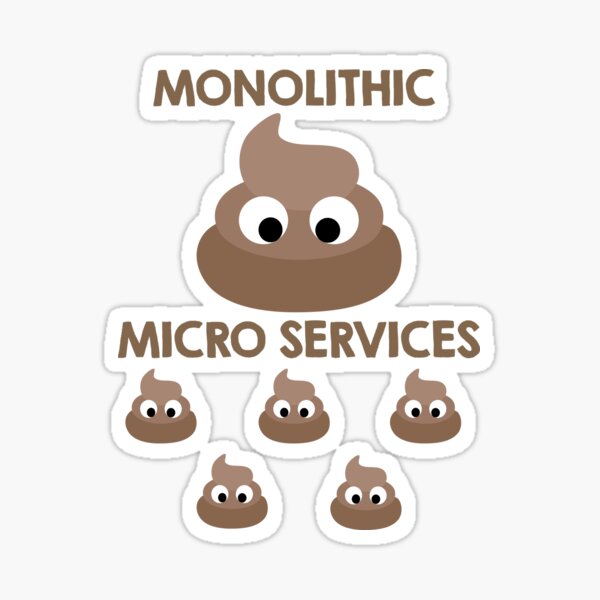 Artikel-Vorschau von Monolith vs. Microservices Lustiges Entwicklerdesign, designt und verkauft von tshirtfandom.