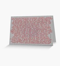 Love Is A Word (four) © Vicki Ferrari Cards Greeting Card