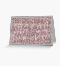 Love Is A Word (three) © Vicki Ferrari Cards Greeting Card