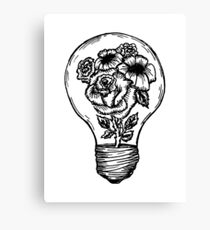 Blume Glühbirne Leinwanddruck
