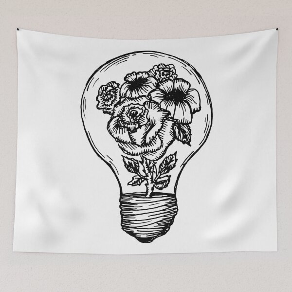 Item preview, flower lightbulb designed and sold by Meagan Hein.