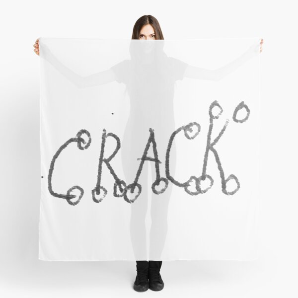 #Drawing #VisualArt #crack #alphabet symbol text letter sign  Scarf