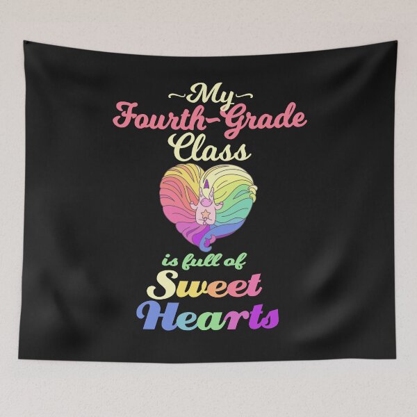 Item preview, Fourth Grade Valentine Class Teacher Student Full Of Sweethearts & Cute Unicorn (2) designed and sold by Sapphire Star.