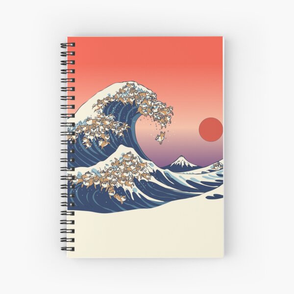 Item preview, The Great Wave of Shiba Inu designed and sold by Huebucket.