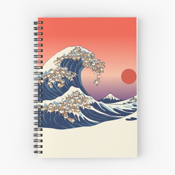 Item preview, The Great Wave of Shiba Inu designed and sold by Huebucket.