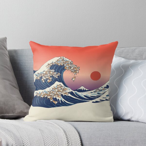 Item preview, The Great Wave of Shiba Inu designed and sold by Huebucket.