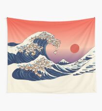 Die große Welle von Shiba Inu Wandbehang