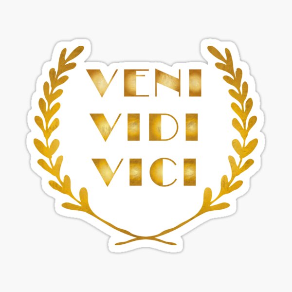 Veni Vidi Vici Classic Round Sticker