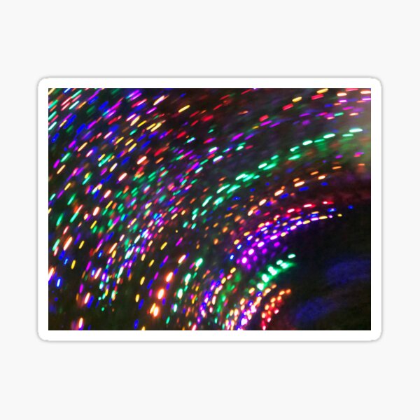 Color Lights In Motion no. 3 Sticker