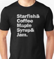 PRINCE Starfish & Coffee (White) Slim Fit T-Shirt