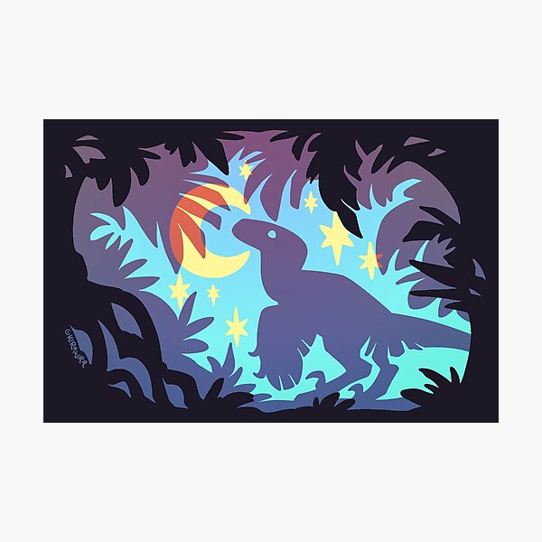 Artikel-Vorschau von Sterne beobachtender Dino (blaue Variante), designt und verkauft von KiRAWRa.