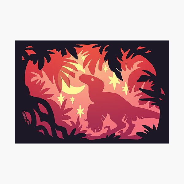 Artikel-Vorschau von Sterne beobachtender Dino (rote Variante), designt und verkauft von KiRAWRa.