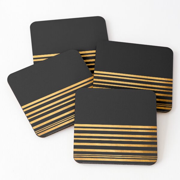 Item preview, Black and Gold Home Decor Stripping designed and sold by cadinera.