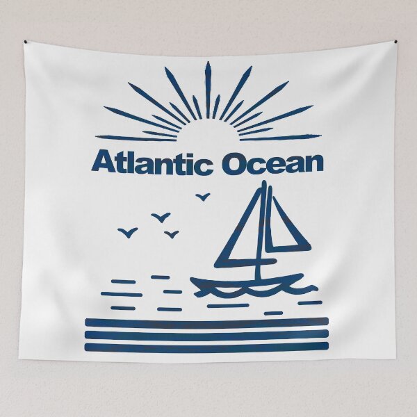 Item preview, Paisaje Minimalista Velero Oceano Atlántico designed and sold by AsKartongs.