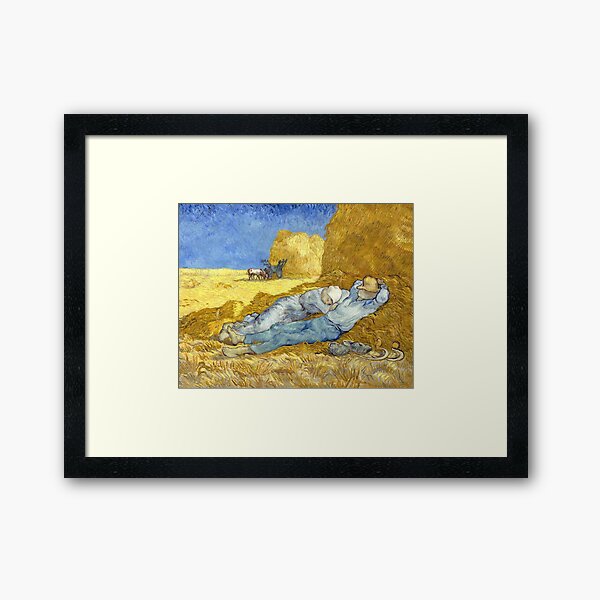 Aperçu de l'œuvre La Siesta, d'après Millet, Vincent van Gogh créée et vendue par fourretout.