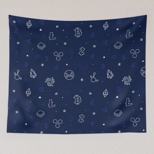 Item preview, Crypto Currency Pattern designed and sold by mamanicas.