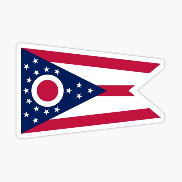 Item preview, Ohio state flag designed and sold by Lingo Shop.