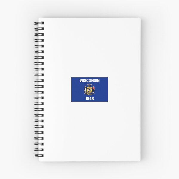 Item preview, Wisconsin state flag sticker designed and sold by Lingo Shop.