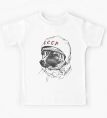 Laika Weltraumreisende Kinder T-Shirt