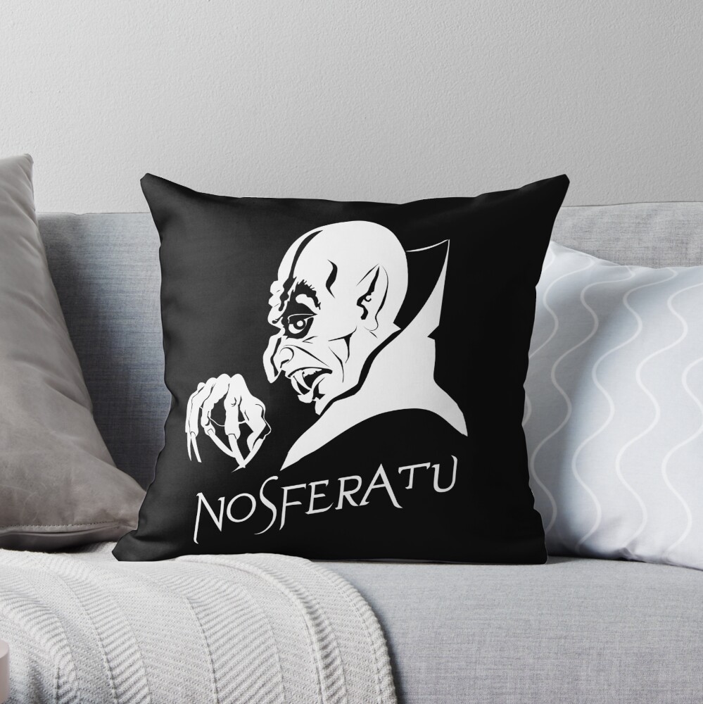 Nosferatu - Dark fantasy Throw Pillow