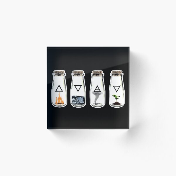 The 4 Elements Acrylic Block