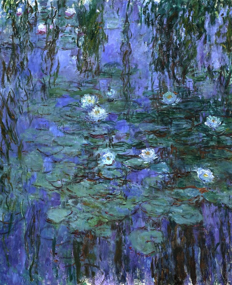 Funda y vinilo para iPad «Lirios De Agua Azul, Claude Monet» de fourretout  | Redbubble