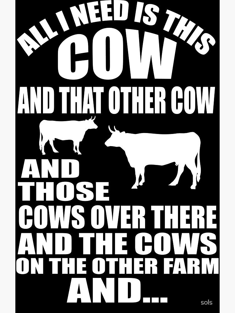 All I Need Is This Cow T Shirt Funny Cow Farm Farmer Gifts All I Need Is This Cow T Shirt Funny Cow Farm Farmer Gifts
