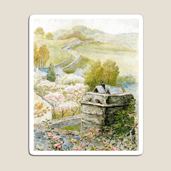 Item preview, Bird's Eye View From Hill Top Farm - Beatrix Potter designed and sold by forgottenbeauty.