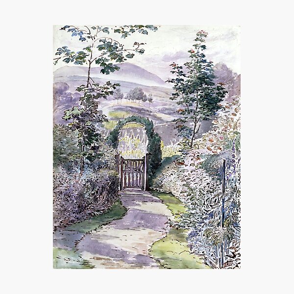 Aperçu de l'œuvre À la fin du soir, le jardin - Beatrix Potter créée et vendue par forgottenbeauty.