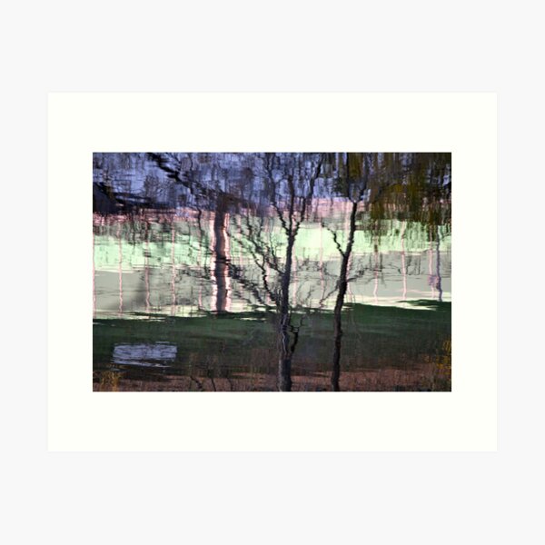 Park by the River Art Print