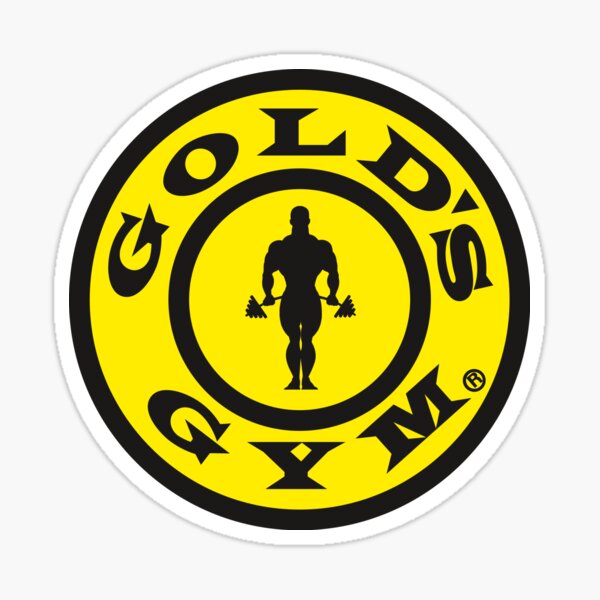 Gold’s Gym Your Name Workout Custom Logo Car Wall Decal Sticker 6x6” Black 