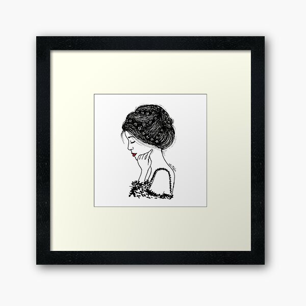 Thinking on you Framed Art Print