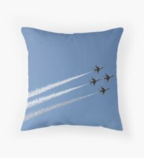 #Air #show #AirShow #airplane #military #fighter #speed #flying #aerobatics #airforce #sky #maneuver #wing #horizontal #blue #colorimage #airvehicle #aerospaceindustry #accuracy #efficiency #pattern Throw Pillow