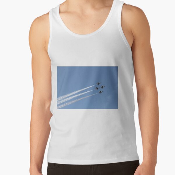 #Air #show #AirShow #airplane #military #fighter #speed #flying #aerobatics #airforce #sky #maneuver #wing #horizontal #blue #colorimage #airvehicle #aerospaceindustry #accuracy #efficiency #pattern Tank Top