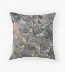 #geology #stone #nature #water #rough #outdoors #abstract #pattern #vertical #rockobject #textured #nopeople #planetearth #colors #day Throw Pillow