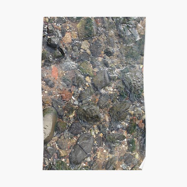 #geology #stone #nature #water #rough #outdoors #abstract #pattern #vertical #rockobject #textured #nopeople #planetearth #colors #day Poster