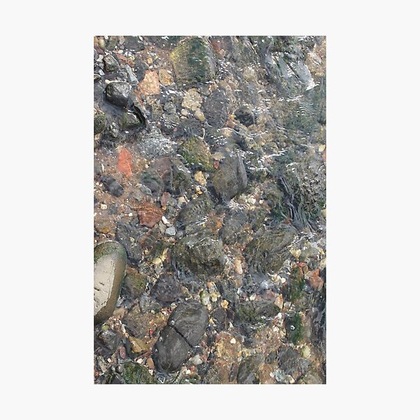 #geology #stone #nature #water #rough #outdoors #abstract #pattern #vertical #rockobject #textured #nopeople #planetearth #colors #day Photographic Print
