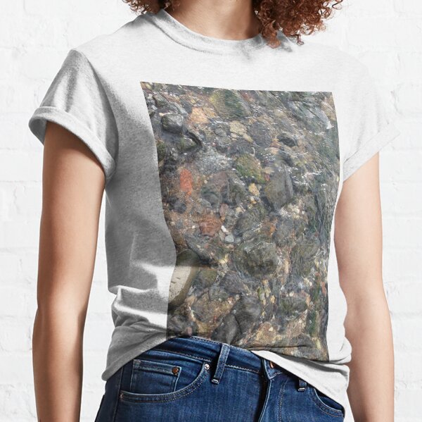 #geology #stone #nature #water #rough #outdoors #abstract #pattern #vertical #rockobject #textured #nopeople #planetearth #colors #day Classic T-Shirt