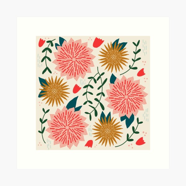 Holiday Floral Art Print