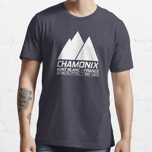 Chamonix France Station de ski Mont Blanc Ski T-shirt essentiel