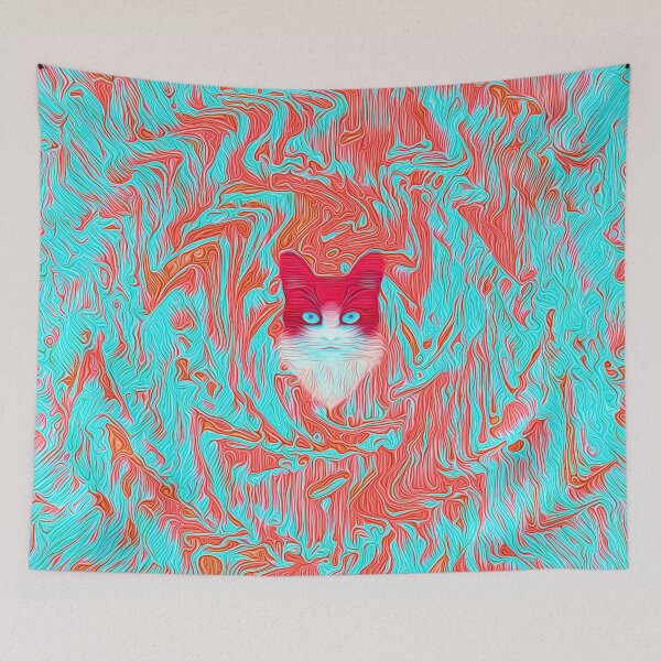 Item preview, Abstract cat designed and sold by blackhalt.