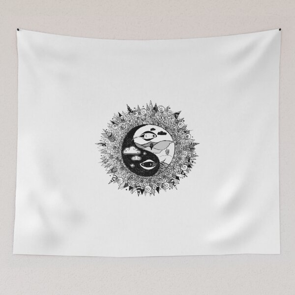 Item preview,  Solar Yin Yang (Gray Scale) designed and sold by Lila Porto.