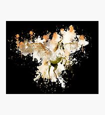 Unicorn fantasy horse watercolor painted Photographic Print