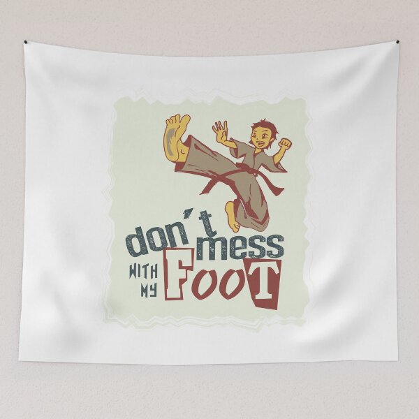 Item preview, Karate girl woman foot kick gift T-Shirt mess designed and sold by Adriancryp.