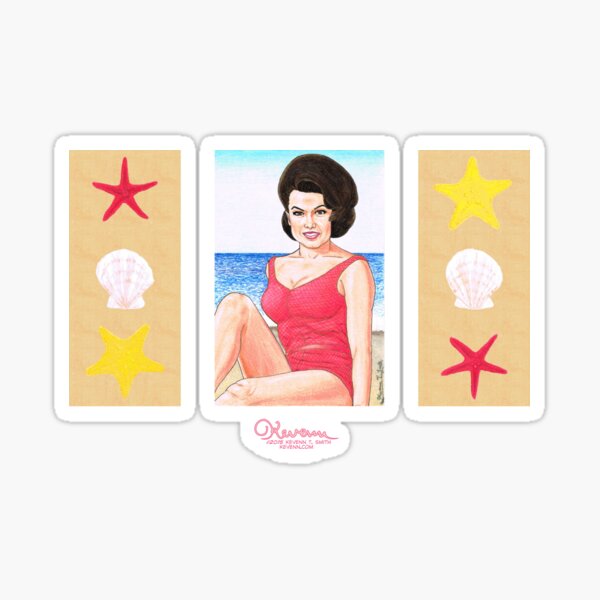 The Beach Blanket Queen by Kevenn T. Smith Sticker