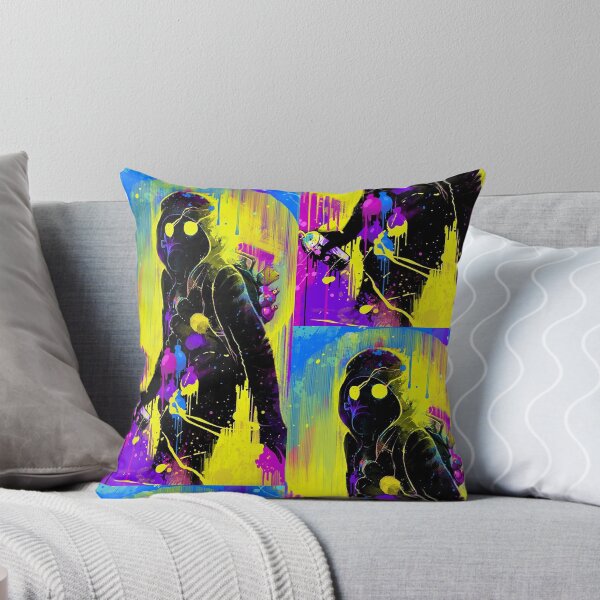 Grafitti Bomber Throw Pillow