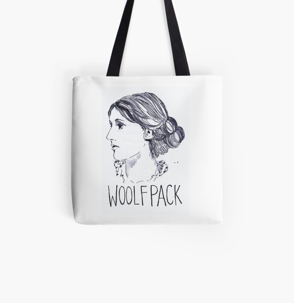 Virginia Woolfpack All Over Print Tote Bag