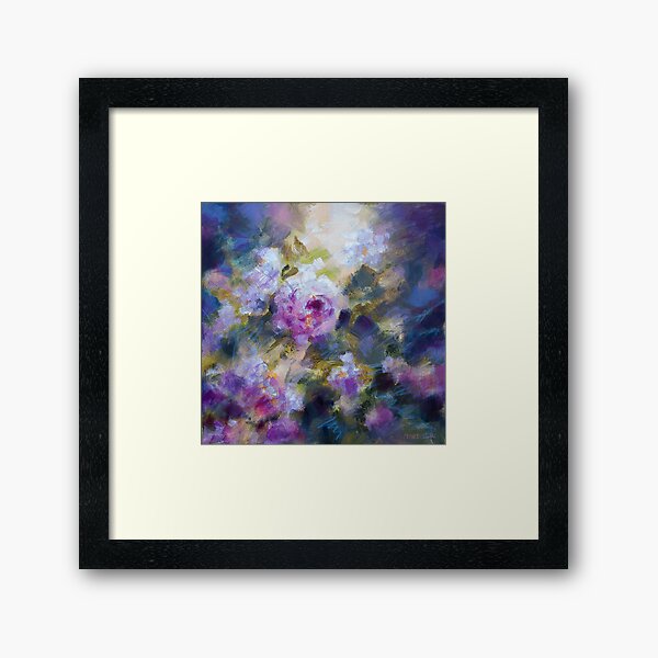 Violet roses Impression encadrée